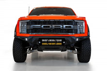 Load image into Gallery viewer, Addictive Desert Designs 2021+ Ford Raptor Bomber Front Bumper w/ Dual 20IN LED Mounts - Installation View