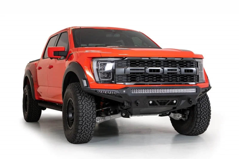 Addictive Desert Designs 2021+ Ford Raptor Stealth Fighter Front Bumper - Side View