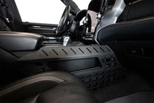 Load image into Gallery viewer, Addictive Desert Designs 2021+ RAM 1500 TRX Center Console Molle Panels &amp; Digital Device Bridge - Installation View