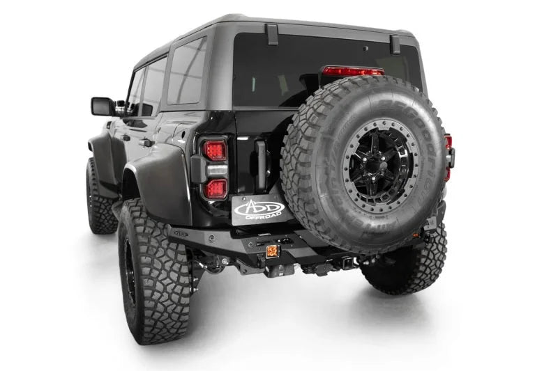Addictive Desert Designs 2022+ Ford Bronco Raptor Phantom Rear Bumper - Back View