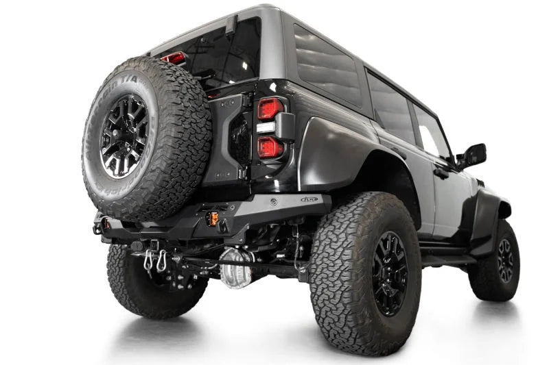 Addictive Desert Designs 2022+ Ford Bronco Raptor Phantom Rear Bumper - Installation View