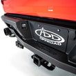 Load image into Gallery viewer, Addictive Desert Designs 2022+ Ford Raptor Stealth Fighter R Bumper w/ 2 Cube Lights - Hammer Black - Back View