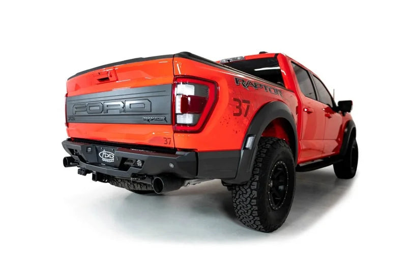 Addictive Desert Designs 2022+ Ford Raptor Stealth Fighter R Bumper w/ 2 Cube Lights - Hammer Black - Additional View 5