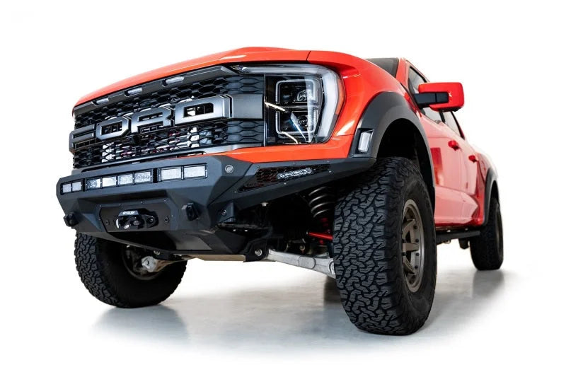 Addictive Desert Designs 2022+ Ford Raptor Stealth Fighter Winch Kit - Installation View