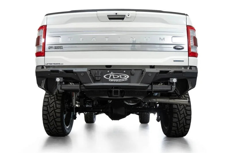 Addictive Desert Designs 2024+ Ford F-150 Black Label Rear Bumper - Installation View