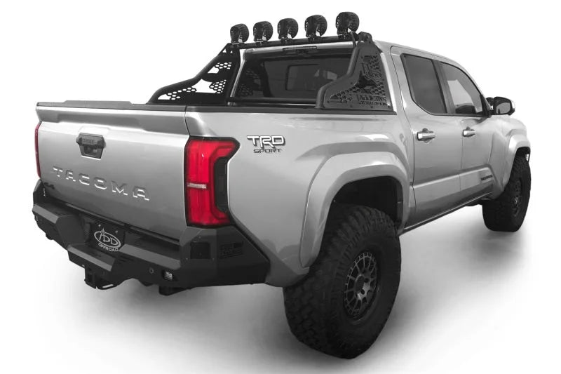 Addictive Desert Designs 2024+ Toyota Tacoma Race Series Chase Rack - Back View