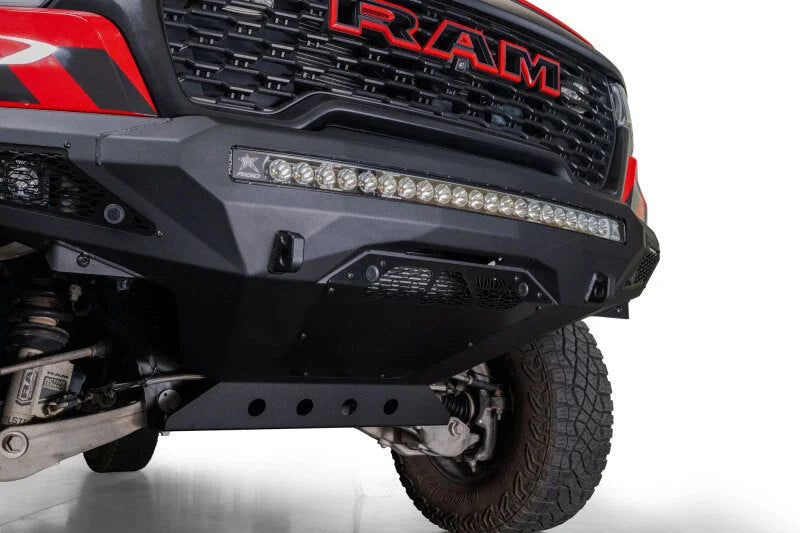 Addictive Desert Designs 2025 Ram RHO Stealth Fighter Front Bumper - Side View