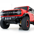 Load image into Gallery viewer, Addictive Desert Designs 21-22 Ford Bronco Bomber Front Bumper (w/ 3 Rigid 360 Mounts) - Side View
