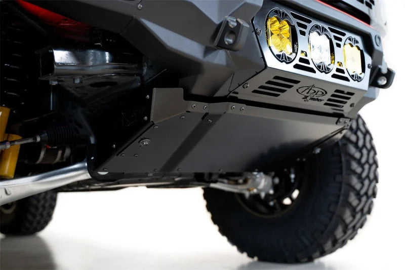 Addictive Desert Designs 21-22 Ford Bronco Bomber Skid Plate (Use w/ Bomber Front Bumper) - Side View