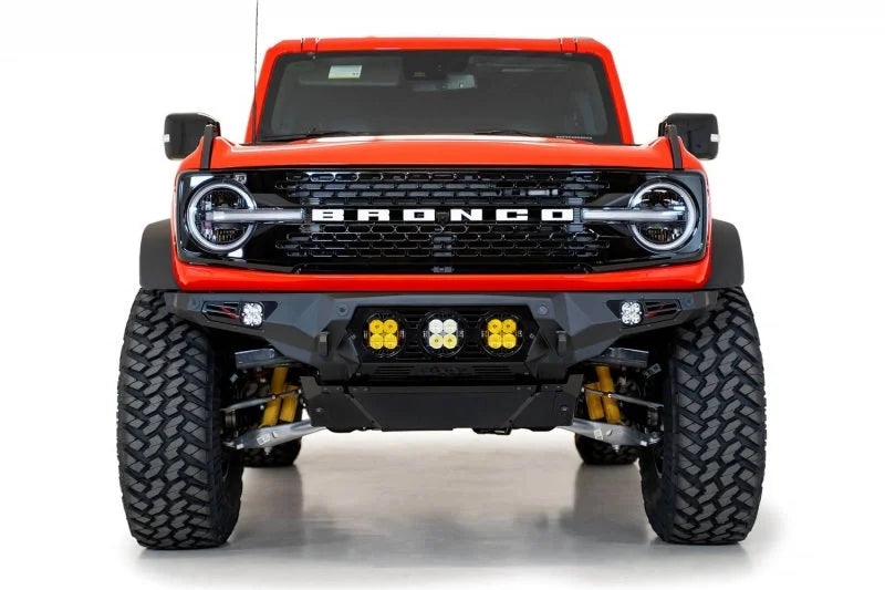 Addictive Desert Designs 21-22 Ford Bronco Bomber Front Bumper (w/ 3 Baja Designs LP4 Mounts) - Additional View 5