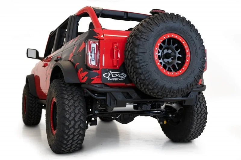 Addictive Desert Designs 21-22 Ford Bronco Pro Bolt-On Rear Bumper - Installation View