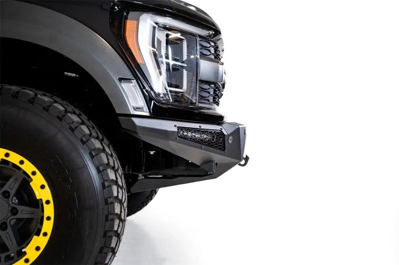 Addictive Desert Designs 21-22 Ford Raptor HoneyBadger Front Bumper - Back View