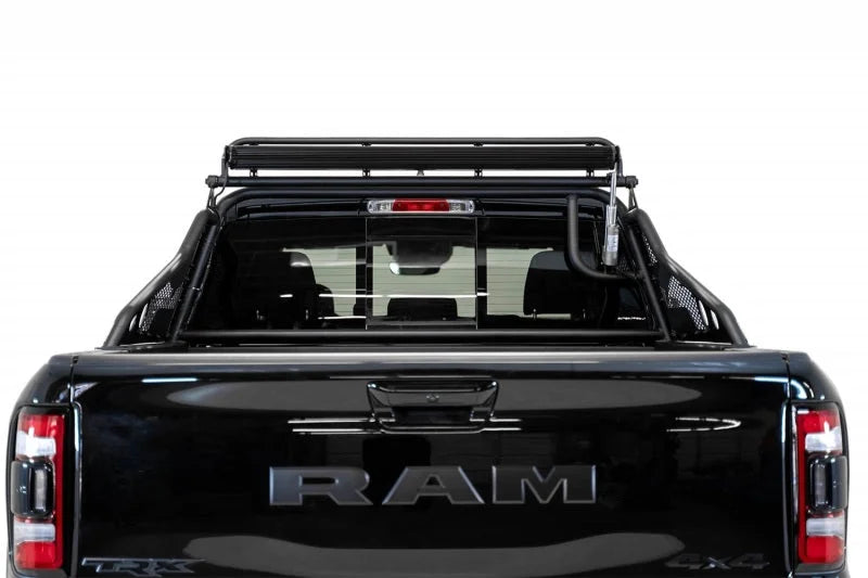 Addictive Desert Designs 21-22 RAM 1500 TRX Race Series Chase Rack w/ 2017 Grill Pattern - Installation View