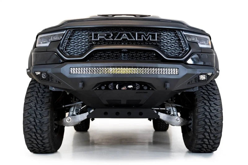 Addictive Desert Designs 21-22 Ram 1500 TRX Stealth Fighter Winch Kit - Side View