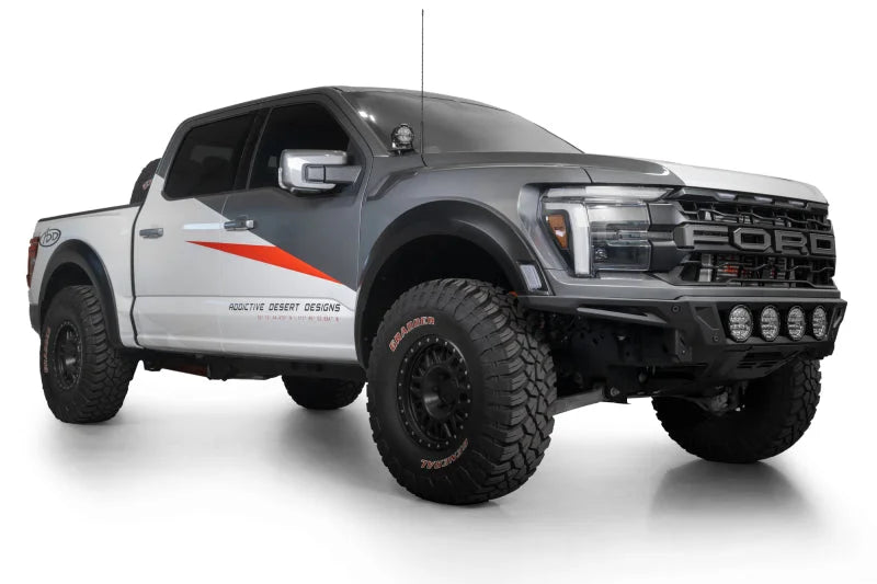 Addictive Desert Designs 21-25 Ford F-150 Raptor ADD Edge Front Bumper - Back View