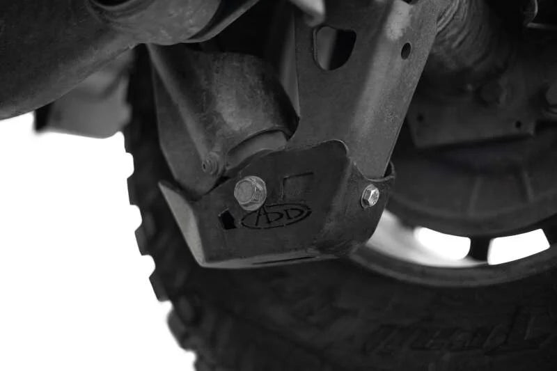 Addictive Desert Designs 21-25 RAM 1500 TRX/RHO Rear Shock Guards - Installation View