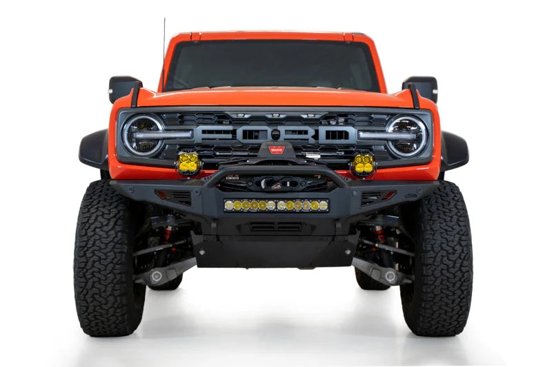 Addictive Desert Designs 22-23 Ford Bronco Raptor Rock Fighter Front Bumper - Back View