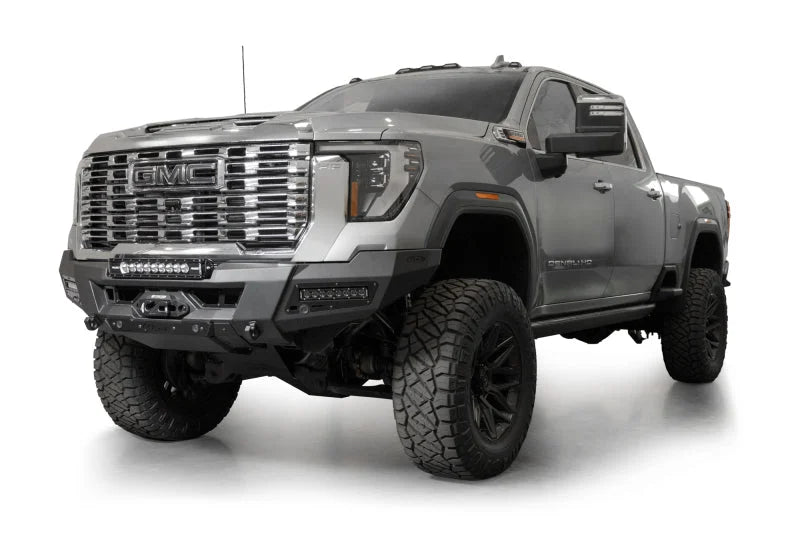 Addictive Desert Designs 24+ GMC 2500/3500 Phantom Front Bumper w/Winch- Hammer Black - Additional View 5