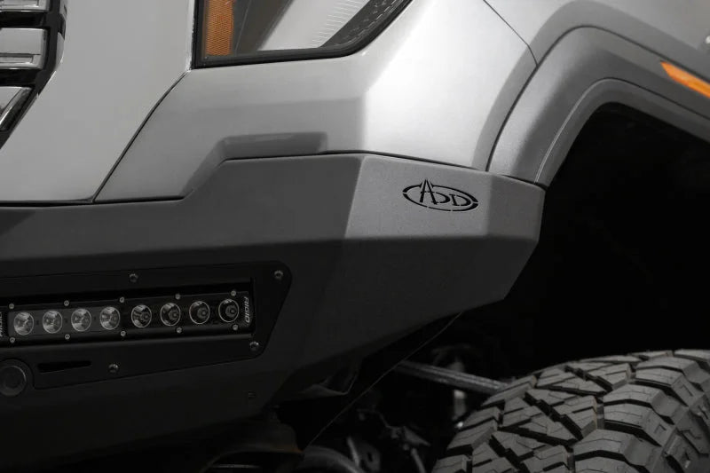 Addictive Desert Designs 24+ GMC 2500/3500 Phantom Front Bumper w/Winch- Hammer Black - Additional View 6