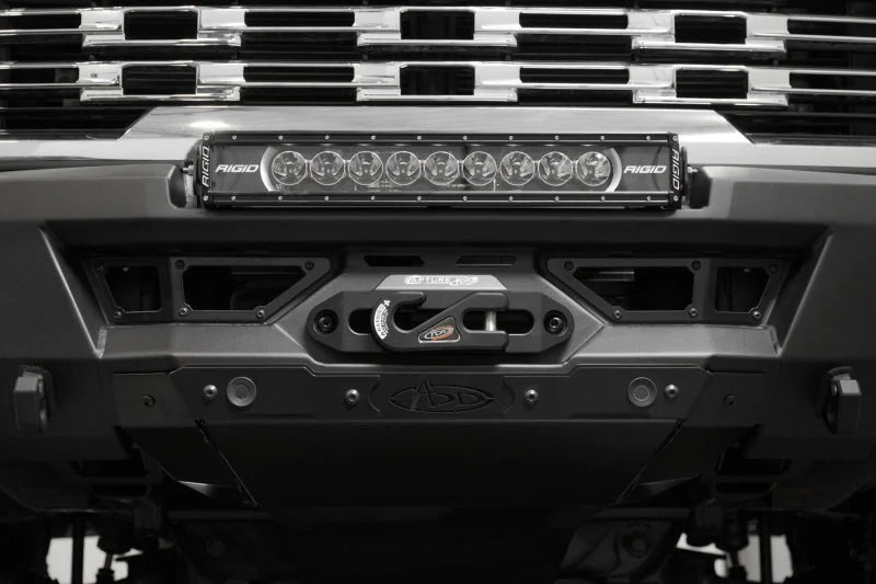 Addictive Desert Designs 24+ GMC 2500/3500 Phantom Front Bumper w/Winch- Hammer Black - Additional View 7