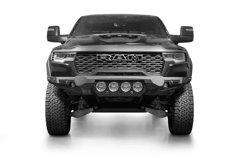 Addictive Desert Designs 25+ RAM 1500 RHO Bomber Front Bumper - Side View