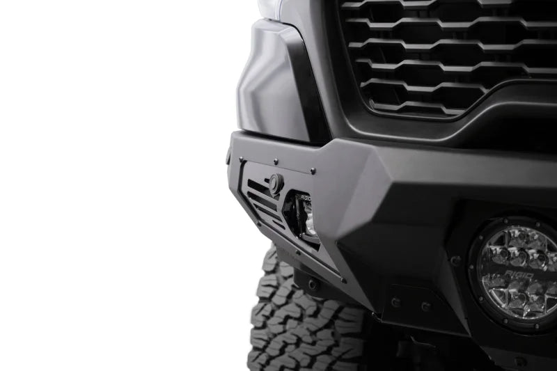 Addictive Desert Designs 25+ RAM 1500 RHO Bomber Front Bumper - Back View