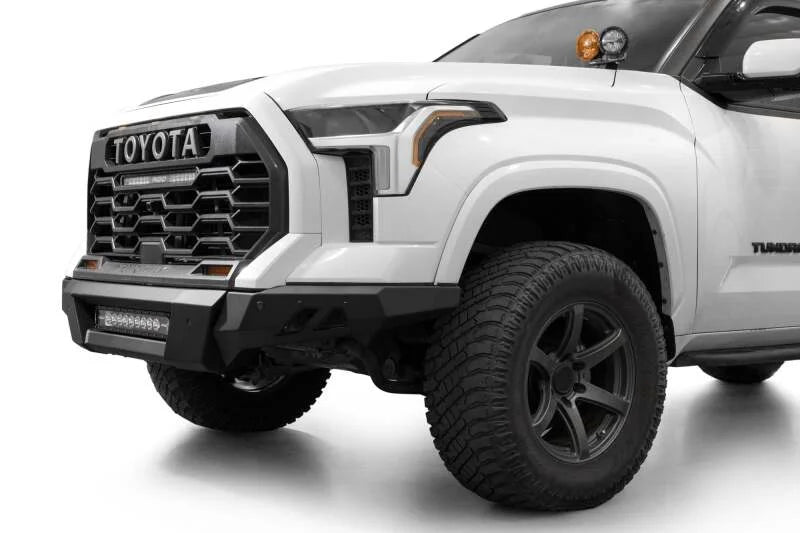 Addictive Desert Designs Black Label Front Bumper fits 2022-2025 Toyota Tundra 1794 Edition - Installation View
