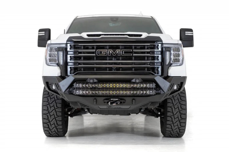 Addictive Desert Designs Bomber HD Front Bumper fits 2020-2023 GMC Sierra 2500 HD / Sierra 3500 HD - Side View