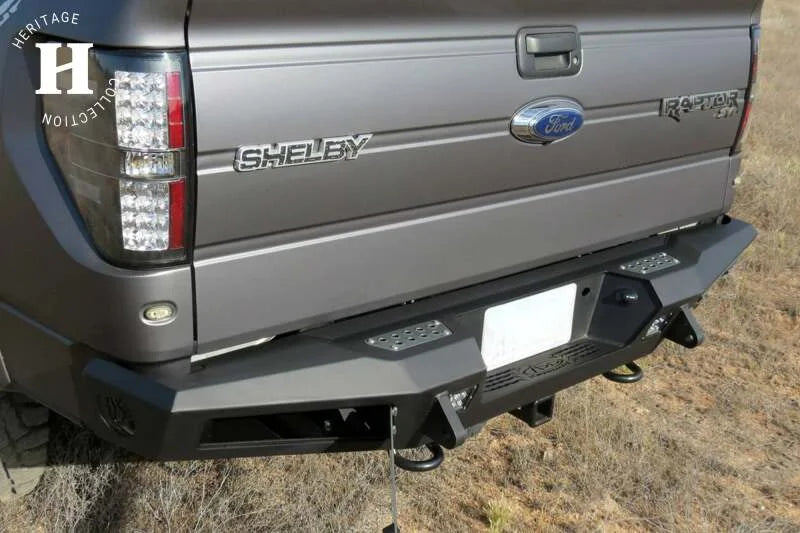 Addictive Desert Designs HoneyBadger Rear Bumper w/ Tow Hooks fits 2010-2014 Ford F-150 Raptor, F-150 SVT Raptor, F-150 FX...
