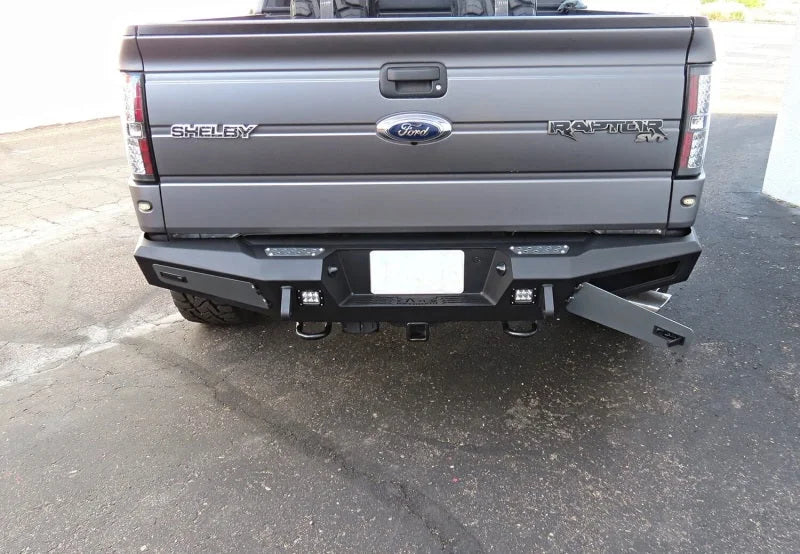 Addictive Desert Designs HoneyBadger Rear Bumper w/ Tow Hooks fits 2010-2014 Ford F-150 Raptor, F-150 SVT Raptor, F-150 FX...
