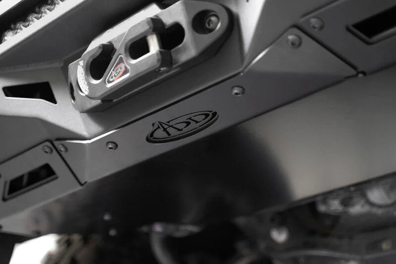 Addictive Desert Designs Stealth Center Mount Front Bumper w/ Top Hoop fits 2022-2025 Toyota Tundra - Side View