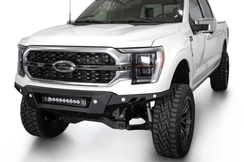 Addictive Desert Designs2021+ Ford F150 Black Label Front Bumper - Back View