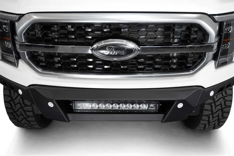 Addictive Desert Designs2021+ Ford F150 Black Label Front Bumper - Installation View
