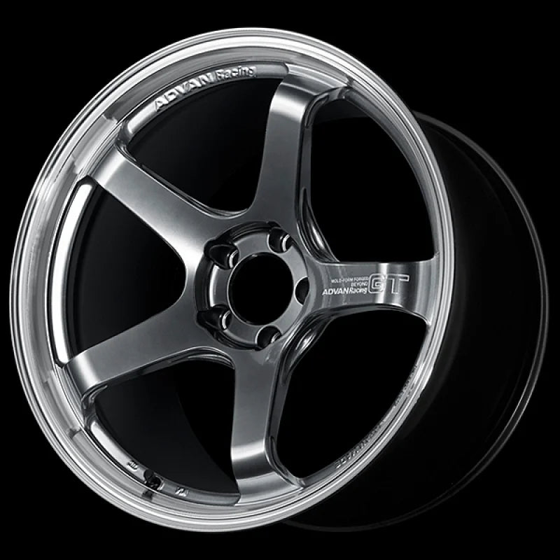 Advan GT Beyond 18X10.5 / +24 Offset / 5x114.3 BC / +24mm Bore / Machining and Hyper Platinum Black
