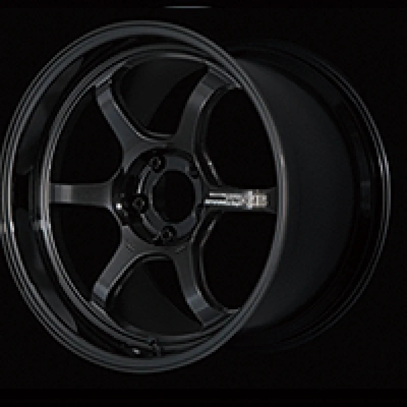Advan R6 18x10.0 +35 5x114.3 Racing Titanium Black Wheel