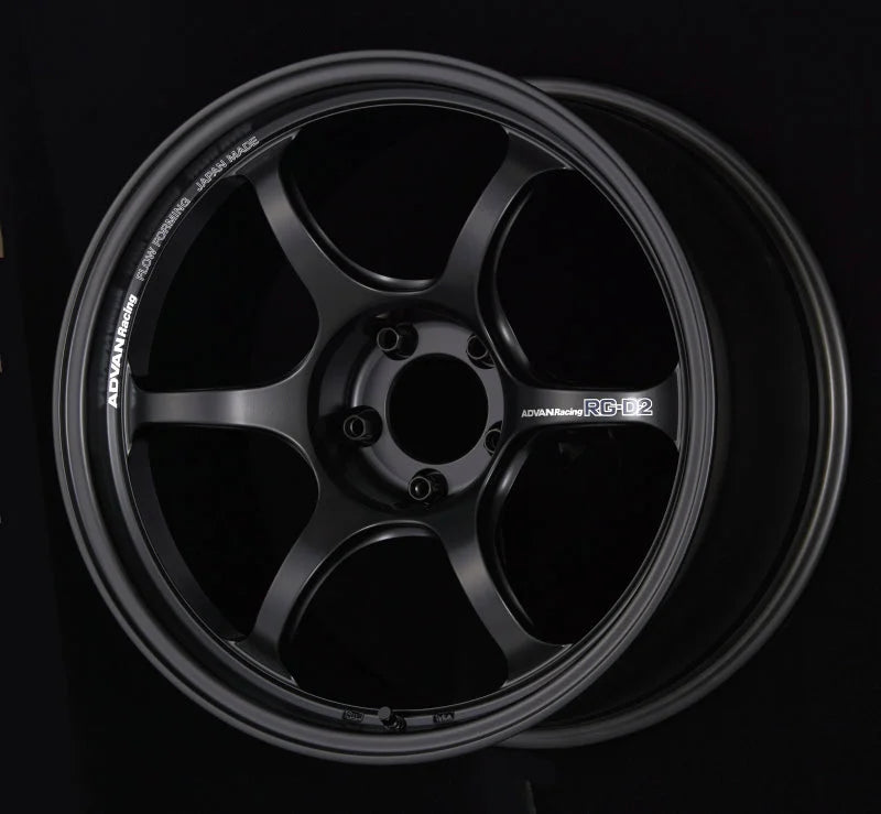 Advan RG-D2 15x8.0 +35 4x100 Semi Gloss Black Wheel - Main Product View