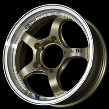 Load image into Gallery viewer, Advan RG-D2 15x8.0 / +35 Offset / 4x100 / 63mm Bore / Machining and Champagne Gold