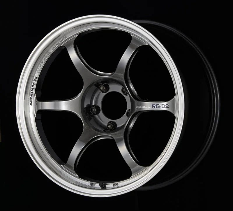 Advan RG-D2 18x10.5 +15 5x114.3 Machining and Racing Hyper Black Wheel - Main Product View