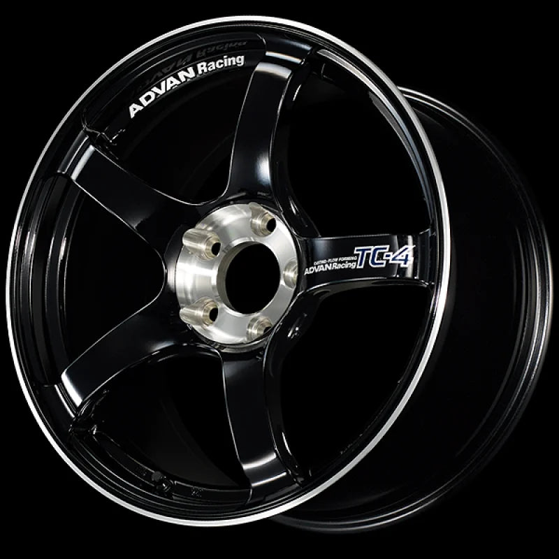Advan TC-4 SE 18x9.5 / +35 Offset / 5x114.3 / 73mm Bore / Racing Gloss Black and Diamond Cut