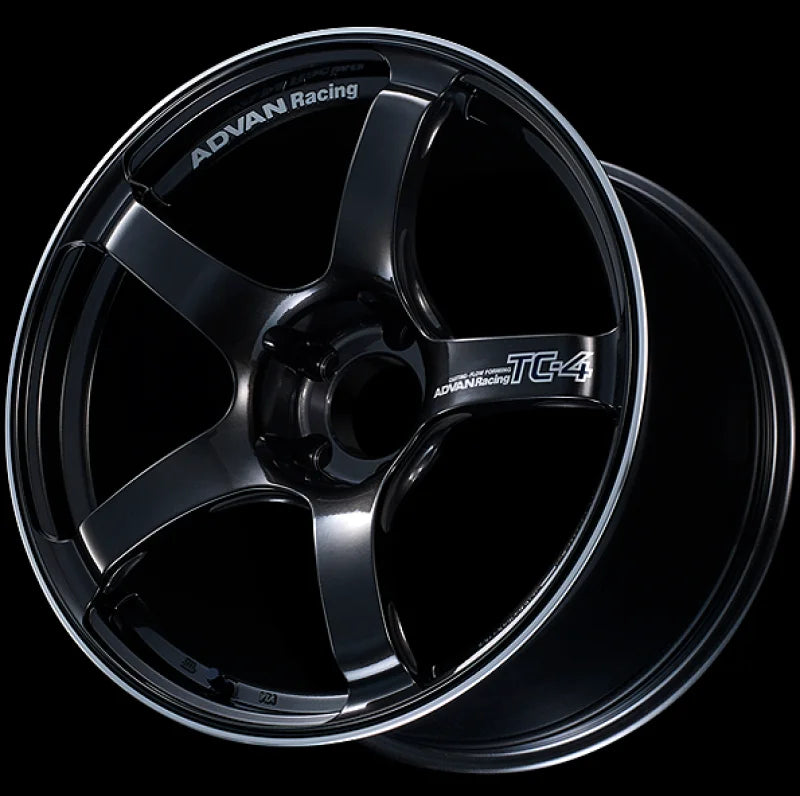 Advan TC4 17X8.5 +50 5x114.3 Black Gunmetallic and Ring Wheel