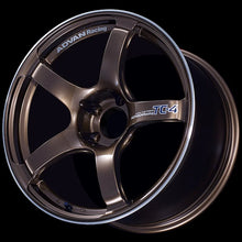 Load image into Gallery viewer, Advan TC4 17x9 +63 5x114.3 Racing Umber Bronze and Ring Wheel - Side View
