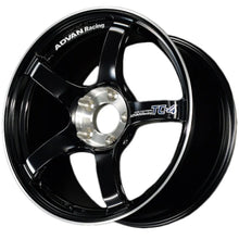 Load image into Gallery viewer, Advan TC4 18x9.5 +38 5x120 Racing Gloss Black &amp; Diamond Cut Wheel