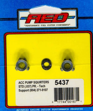 Advanced Engine Design .037in Accelerator Pump Squirters 5437