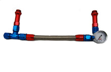 Load image into Gallery viewer, Advanced Engine Design Holley #6 Braided Fuel Line w/Gauge 6096