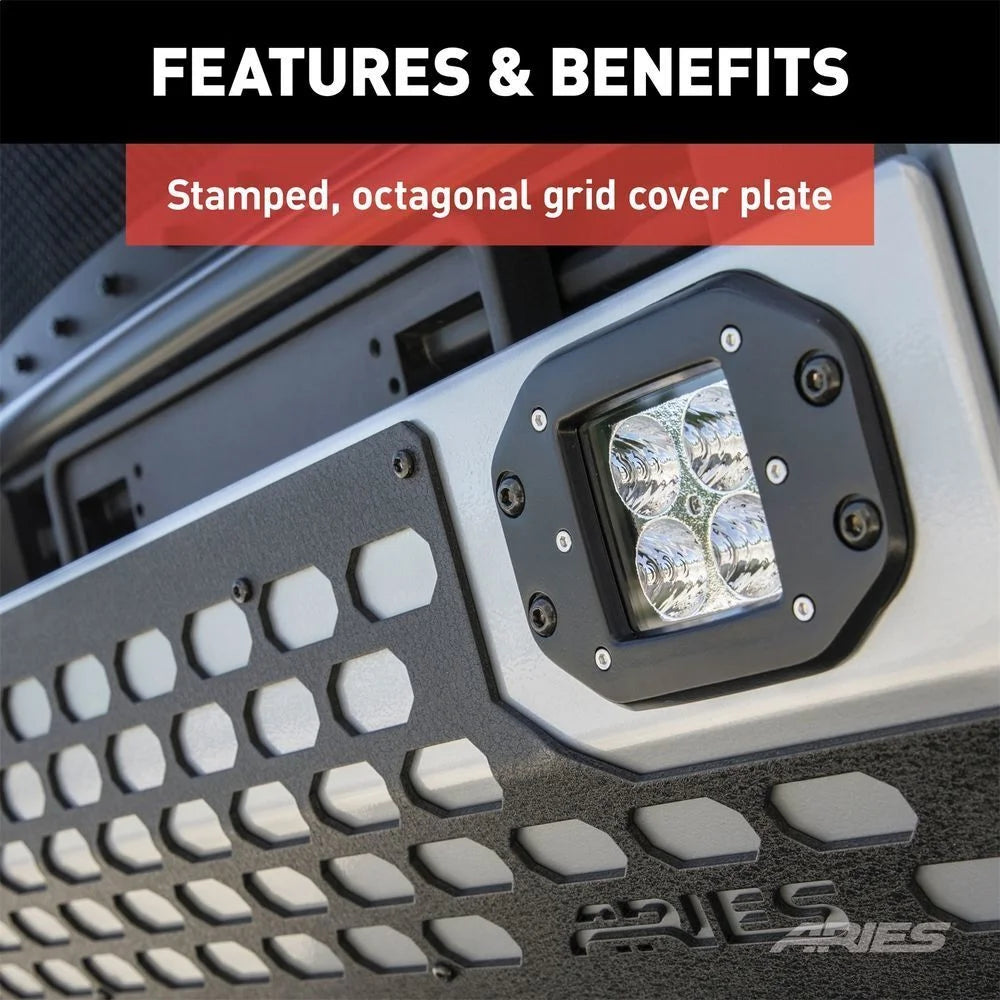 AdvantEDGE 5-1/2" Chrome Aluminum Bull Bar with Lights 2155101 fits 2009-2018 Ram 2500 / 2009-2018 Ram 3500 - Additional V...