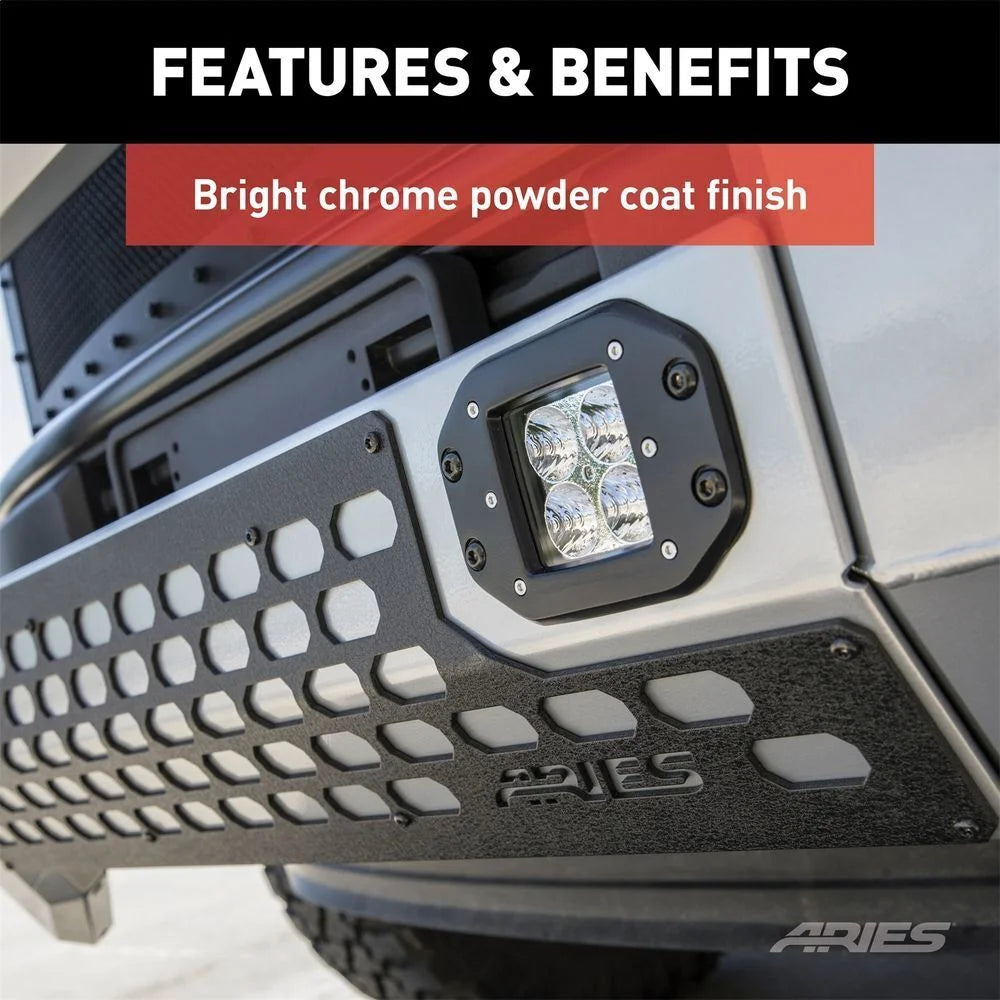 AdvantEDGE 5-1/2" Chrome Aluminum Bull Bar with Lights 2155101 fits 2009-2018 Ram 2500 / 2009-2018 Ram 3500 - Additional V...