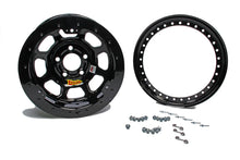 Load image into Gallery viewer, Aero Race Wheels 15x10 3in 5.00 Black Beadlock 53-105030B