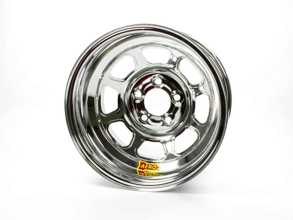 Aero Race Wheels 15x8 1in 4.75 Chrome Spun Extreme Bead 56-284710