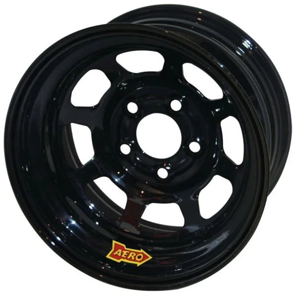 Aero Race Wheels 15x8 2in 5.00 Black Spun Extreme Bead 56-185020