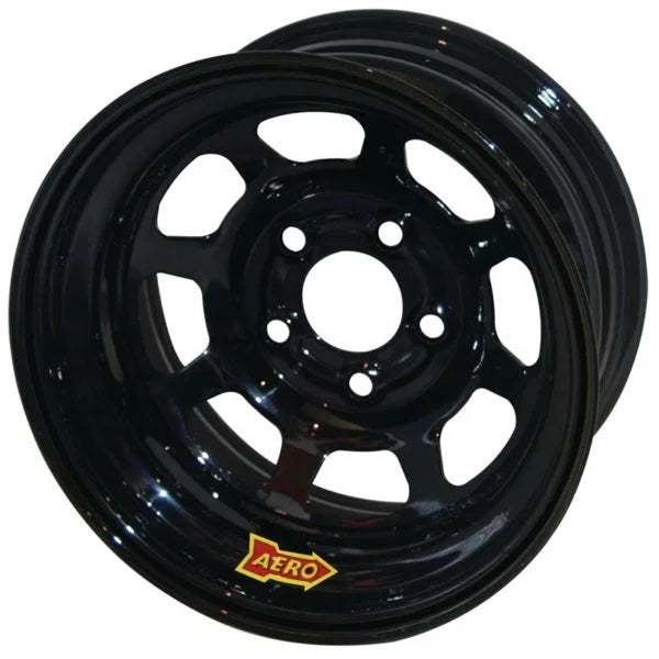 Aero Race Wheels 15x8 3in 5.00 Black Spun Extreme Bead 56-185030